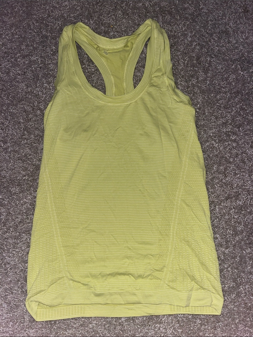 lululemon athletica Yellow Racerback Tank